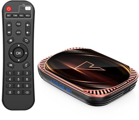 Android 11.0 TV Box,Smart TV Box S905X4 Quadcore Cortex-A53 CPU/USB 3.0/ Ultra HD 4K /HDR 10+/ Dual Band WiFi 2.4/5.8Ghz /BT 5.0 Set Top Box,4GB+64GB