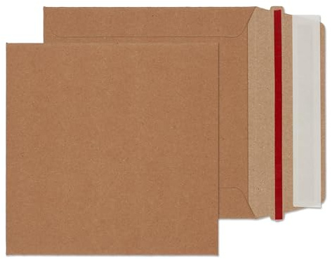 Blake VITA - White Board Envelopes 140 x 140 mm - Pack of 200 - Heavy Duty 350GSM Hardback - Sustainable 100% Recyclable - Anti-Bend with Rip Strip - Peel and Seal Allboard Envelope (MA1-RS)