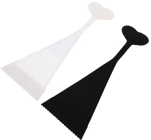 LIGIGWASH 2pcs Reusable Heart Shaped Adhesive C-string Thongs for Women Invisible Seamless Underwear No Panty Line Strapless Sticky Thong Panties in Black and White Comfortable Invisible