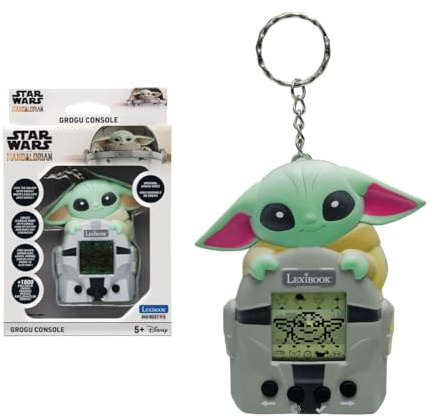 Lexibook, Star Wars, Console di Gioco My Best-E®, Schermo LCD, 3 Giochi Inclusi, Addestramento interattivo di Grogu, Universo Star Wars, Verde, JLMB10SWLXB