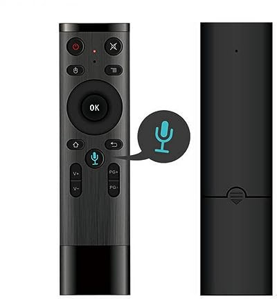 Générique 2 4G Wireless Air Mouse with Giroscopio Telecomando a Controllo vocale 16 Tasti Plug Play per TV Custodia PC