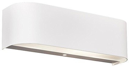 Trio 2701101-01 Wandleuchte 7.8 x 27 x 7.8 cm / inklusive Energiespraleuchtmittel 22 W / E27 /weiß / Abdeckglas weiß