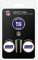 Team Golf NFL New York Giants Pitchgabel-Set mit 3 Golfball-Markern, Pitchgabel mit 3 Golfball-Markern, Markierungen sind abnehmbar, magnetisch, doppelseitig, emailliert