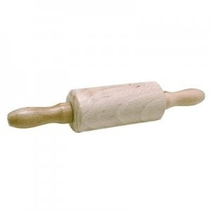 MINI ROULEAU A PATISSERIE BOIS CLAIR 21 X 3.5 CM USTENSILE CUISINE POUR ENFANT