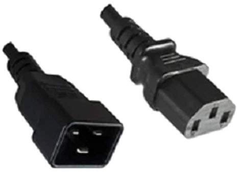 Microconnect C13/C20, 2 m 2 m C13 Coupler C20 Coupler schwarz