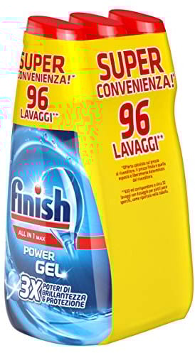 Finish All in 1 Max Powergel Dishwasher Detergent, Regular, 650ml x 3