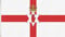 Fahne/Flagge mit Zwei Metallösen zur Befestigung und zum Hissen - Größe 90 x 150 cm Farbe Nordirland