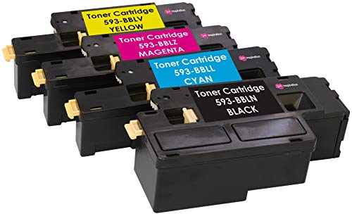 Ink Inspiration 4er Set Premium Toner kompatibel für Dell E525w | Schwarz 2.000 Seiten & Color je 1.400 Seiten