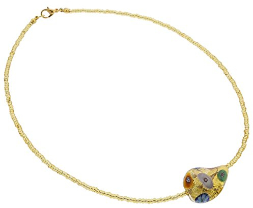 Glass Of Venice Royal Klimt Halskette Spirale, Glas, Crystal