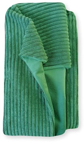 4L Textil Molly Kuscheliges Cord Hundebett Grün Hundekorb mittelgroße Hunde Cord Hundekissen flauschig Hundekörbchen Cord Grün (100x80 cm, Grün(Ersatzbezug))