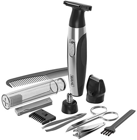 Wahl Travel Kit Deluxe, 6 in 1 Multigroomer, Bart- und Stoppeltrimmer für Männer, Körperhaartrimmer für Männer, Pflegeset für Männer, Multi Grooming Tools, Reise-Pflegeset