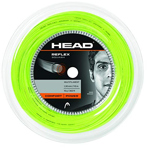 HEAD Reflex 16 - Mulinello da squash 110 m, 1,30 mm