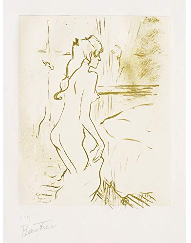 Artery8 Toulouse-Lautrec Studie Frau Kunstplakat Ungerahmter großer Druck 46x61 cm