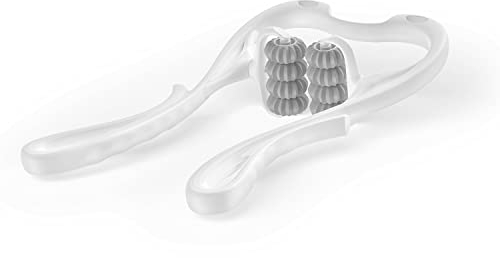 VOYOR-HEALTH Manuellen Nackenmassagegerät, 8 Bälle nackenmassagegerät Tiefengewebe Lindern Schmerzverlinderung und Druck im Nacken, Shiatsu Triggerpunkt Neck Massager, Hause Büro Tragbar, MS410 Weiß