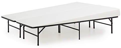 LUCID Bezug für Matratze, 12,7 cm, gummierte Griffe, Reißverschluss, maschinenwaschbar, Queensize, Weiß