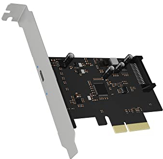 ICY BOX USB 3.2 Karte mit USB 3.2 Gen 2x2 Port (20 Gbit/s), USB-C, Einbau in PCIe Slot, Silber