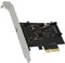 ICY BOX USB 3.2 Karte mit USB 3.2 Gen 2x2 Port (20 Gbit/s), USB-C, Einbau in PCIe Slot, Silber