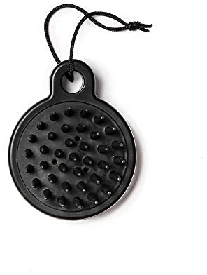 martini SPA - To.Go Masajeador de cuero cabelludo durante el lavado con champú, 9 x 7 x 3,3 cm, color negro, 40 g, 1 unidad