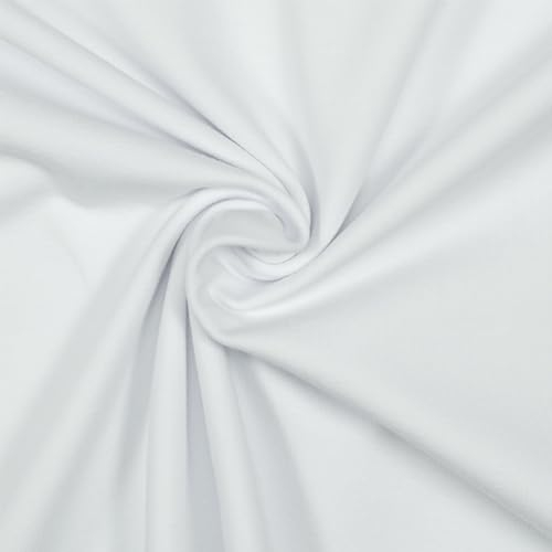 Jersey Stoff Cara, STANDARD 100 by OEKO-TEX, uni weiß (Länge am Stück: ab 50cm / Breite: 150cm)