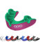 OPRO Silver Level Erwachsene und Kinder Sport Mundschutz mit Etui, Mundschutz mit revolutionärer Anpassungstechnologie für Hockey, Lacrosse, Rugby, MMA, Boxen und BJJ (Pink/Grün, Erwachsene)