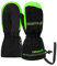 Reusch Maxi R-TEX XT Mitten warme, wasserdichte und atmungsaktive Fausthandschuhe Winterhandschuhe Fäustlinge Kinder Babys Kleinkinder Mädchen und Jungen, schwarz-grün, III (ca. 3-4 Jahre)