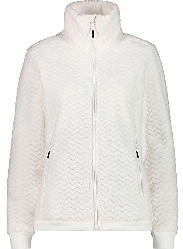 CMP Giacca In Pile Highloft da Donna, Bianco (B.Co Gesso), 44