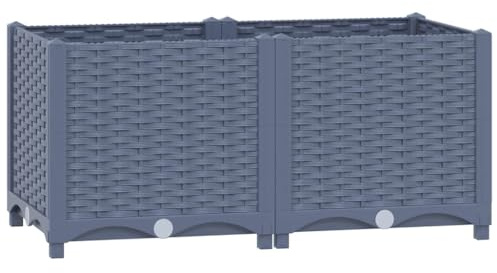 vidaXL Hochbeet 80x40x38 cm Polypropylen