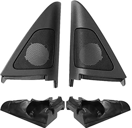 meialla Set Car Front Door Speaker Audio Cover Horn Tweeter Loudspeaker Cover with Foam For- 3 Series E92 E93 2006-2013