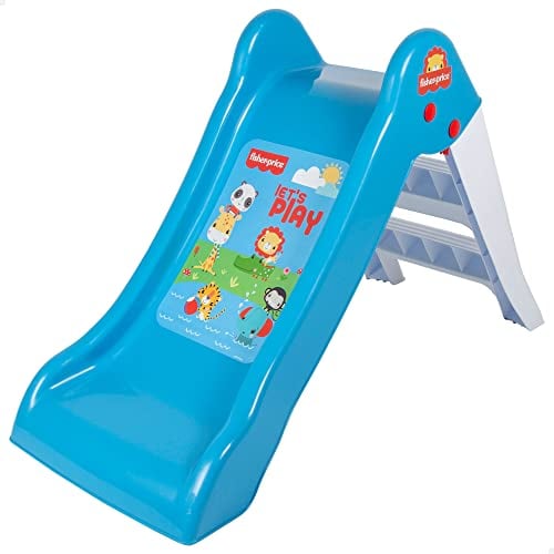COLORBABY Fisher-Price 77429 Toboggan Pliable pour Enfants pour extérieur, Patio ou terrasse, Toboggan pour Enfants