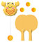 Indoor Table Tennis Trainer | Cartoon Crab Table Tennis Exerciser | Pingpong Training Toys with Adjustable String, Improve Hand-Eye Coordination
