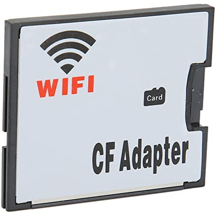 Lector de Adaptador CF, Adaptador de Tarjeta de Memoria a CF Adaptador de Tarjeta de Memoria WiFi para Cámara DSLR, Plug and Play, Adaptador de Cámara a Teléfono Adaptador WiFi CF