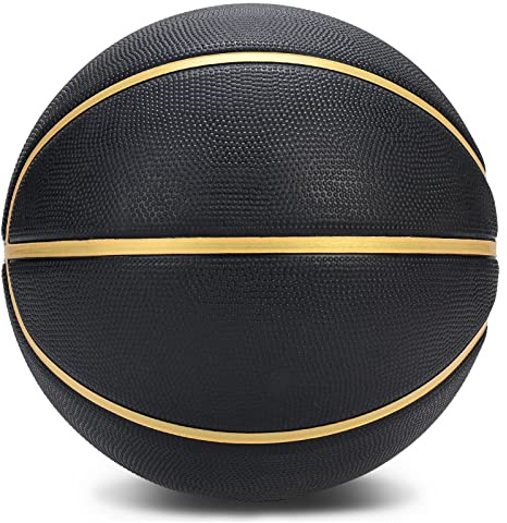 PECOGO Offizieller Gummi-Basketballball, 69,8 cm, für den Innen- und Außenbereich, Größe 5, Größe 7， für Kinder, Jugendliche, Jungen und Mädchen, Geschenkidee (ohne Pumpe)