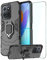 DERHAN Funda para Honor 70 Lite/Honor X6 / Honor X8 5G, Fundas Resistente​y Duradero con Cristal Templado, Carcasa Antigolpes Silicona TPU Bumper Case - Negro