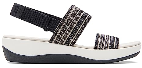 Clarks Damen Arla Stroll Sandale, Black Combi, 40 EU