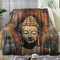 ZDABAOEC Kuscheldecke Flauschig Buddha Decke, Fleecedecke 150x200, Sofadecke & Couchdecke, Weiche Kuschelige Wohndecke Blanket, XL Decken für Sofa Couch