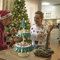 Kuchenständer Aus Kunstharz 2 Etagen Cupcake Ständer Dessert Turm Gebäck Serviertablett Weihnachtsbaum Form Für Weihnachtsfeier Dessert Rack