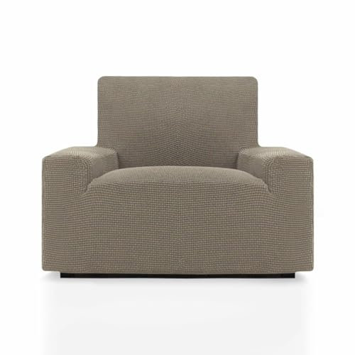 SOFASKINS® super elastischer überzug, Sofabezug 1 sitzer, atmungsaktiv, bequem und langlebig, Sofa überzug, Einfach anzubringen, Maße (70-110Cm), Farbe Leinen