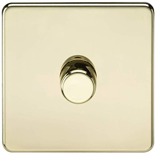 1G 2-way 10-200W (5-150W LED) Intelligent dimmer - Polished Brass