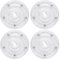 Lazy Susan Plateau tournant en acrylique de 10,2 cm, base tournante à roulement à billes pour bureau, cuisine, rangement de gâteaux, maquillage, décoration - Transparent