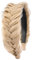 Gledola Wide Messy Braided Headband with Teeth Synthetic Hair Braided Headband High Elasticity Braids Braided Hair Band Hairpiece for Girls Women (Honey Blonde)