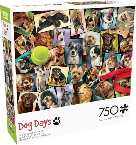 Buffalo Games - The Best of Friends – 750-teiliges Puzzle für Erwachsene, herausforderndes Puzzle, perfekt für Spieleabende, fertige Puzzle-Größe ist 24,00 x 18,00 cm