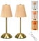 2 Stück Nachttischlampe LED Aufladbar Akku Tischleuchte Stufenlose Dimmbare 3 Farbmodi, Touch Control LED Tischlampe Minimalistische Tischleuchte für Nachttisch Schlafzimmer Lesen Wohnzimme (Beige B)