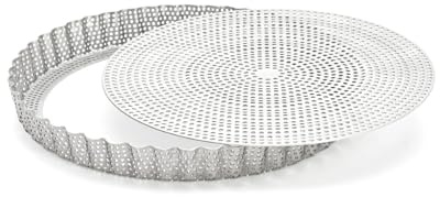 DE BUYER Perforierte geriffelte Kuchenform mit abnehmbarem Boden, 240 x 25 mm