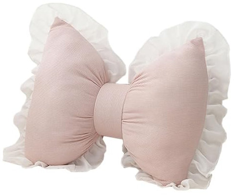 MagiDeal Cuscino a Forma di Fiocco, Cuscino da Divano, Regalo Creativo per Matrimonio, Decorazione per la casa, Cuscino Posteriore Morbido per Ufficio, Rosa