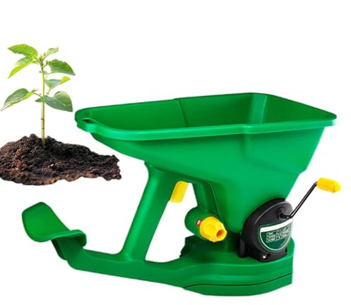 Rasenstreuer – Kompakter Handstreuer, Salz- Und Granulatverteiler | Praktisches Gartenwerkzeug Für Rasen, Streusalz, Unkrautvernichter, Samen, Eisfrei-Streuer, Düngerstreuer Hof, Gehweg, Einfahrt