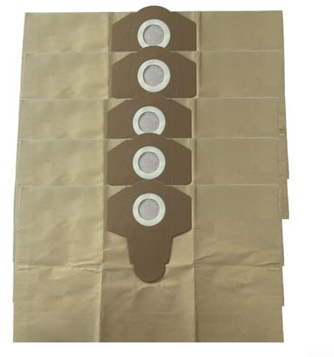 Paquete de 5 bolsas de filtro de polvo para Karcher WD2S/WD3S Accesorios de aspiradora 9 771350 0 Essential para limpieza del hogar