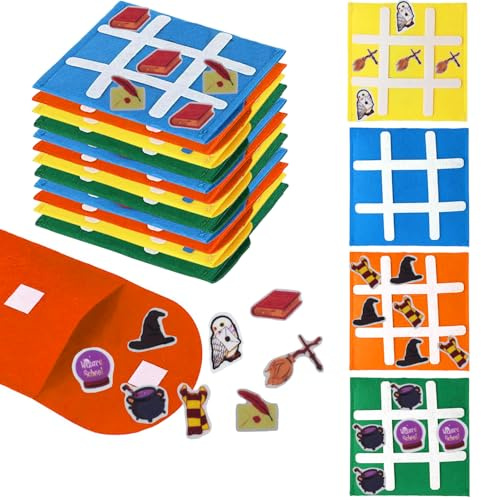 Tic Tac Toe Wizard Party Mitgebsel Kindergeburtstag Gastgeschenke,12 Stück Mini Geburtstag Mitgebsel,Halloween Adventskalender Geburtstag Give Aways für Kinder Junge Mädchen,Pinata Füllung