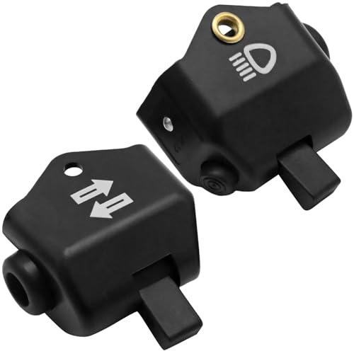 MospdyGear 1 Set Motorrad Blinkerlichtschalter-Kit, Ersatz für Simson S50 S51 KR51 Schwalbe Star Sparrowhawk Habicht, 40,1 x 44,8 mm, 40,1 x 46,1 mm