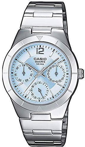 Casio Collection Damen Armbanduhr LTP-2069D-2AVEF, Blau