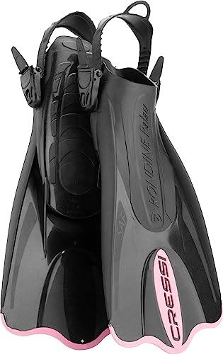 Cressi Palau Saf Fins - Einstellbare Kurze Flossen zum Schwimmen und Schnorcheln, Unisex Erwachsene